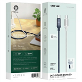 Green Lion 100W DUO COLOR BRAIDED USB-C TO USB-C CABLE