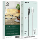 Green Lion 100W DUO COLOR BRAIDED USB-C TO USB-C CABLE