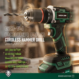 Green Lion Power Pro Cordless Hammer Drill GD-14 - Green