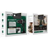 Green Lion Power Pro Cordless Hammer Drill GD-14 - Green