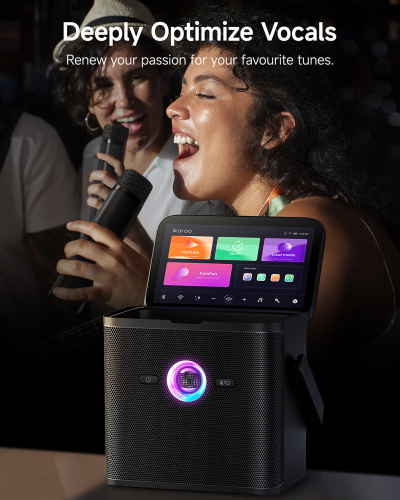 IKARAO S3 ALL-IN-ONE SMART PARTY SPEAKER 80W IN/OUT ALUM ALLOY HANDLE IKARAO S3 ALL-IN-ONE SMART PARTY SPEAKER 80W IN/OUT ALUM ALLOY HANDLE