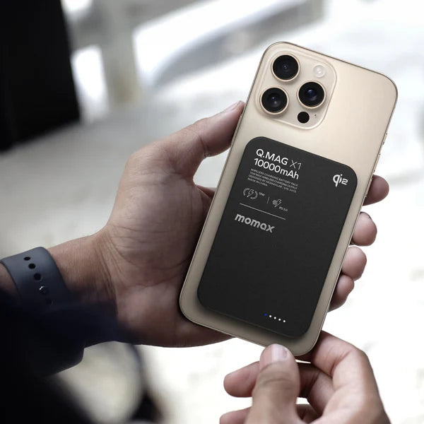 MOMAX Q.MAG X1 QI2 10000mAh GEN2 MAGSAFE WIRELESS POWER BANK MOMAX Q.MAG X1 QI2 10000mAh GEN2 MAGSAFE WIRELESS POWER BANK