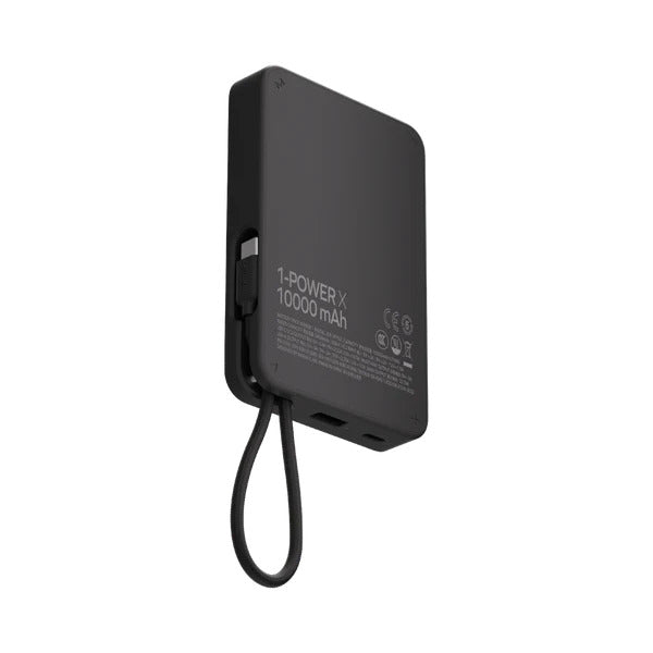 MOMAX 1-POWER X 10000mAh POWER BANK WITH USB-C CABLE MOMAX 1-POWER X 10000mAh POWER BANK WITH USB-C CABLE