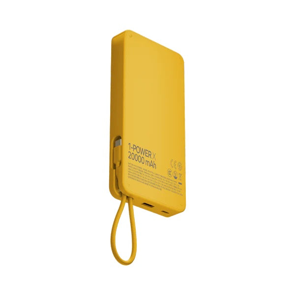 MOMAX 1-POWER X 20000mAh POWER BANK WITH BUILT-IN USB-C CABLE MOMAX 1-POWER X 20000mAh POWER BANK WITH BUILT-IN USB-C CABLE