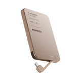MOMAX 1-POWER X 5000mAh MAGNETIC ATTACHMENT-DESERT TITANIUM