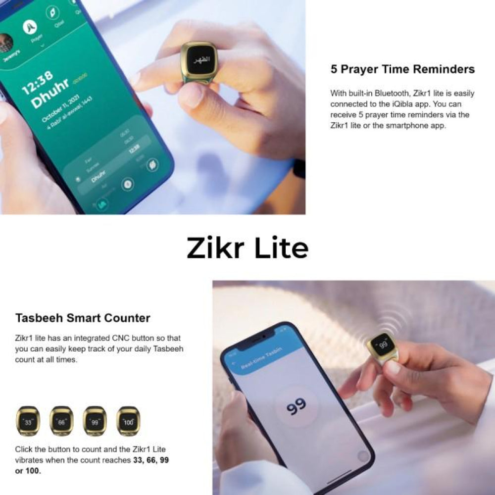 IQIBLA SMART ZIKR RING (E 01) IQIBLA SMART ZIKR RING (E 01)