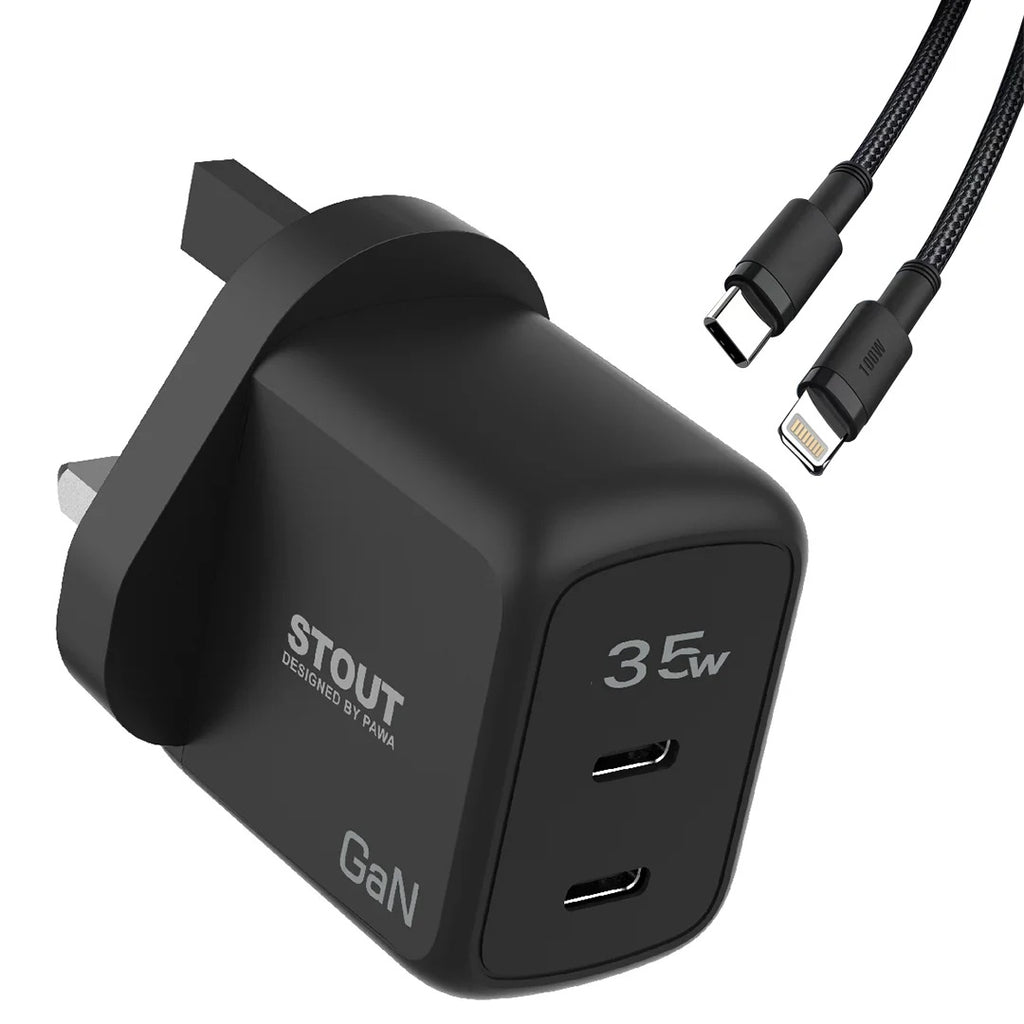 Pawa Stout GaN Travel Charger 35W UK Standard