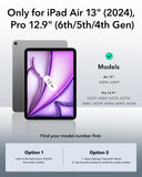 ESR Rebound Magnetic Case, Compatible with iPad Air 13 inch (2025/2024), Pro 12.9 (6th/5th/4th Gen)