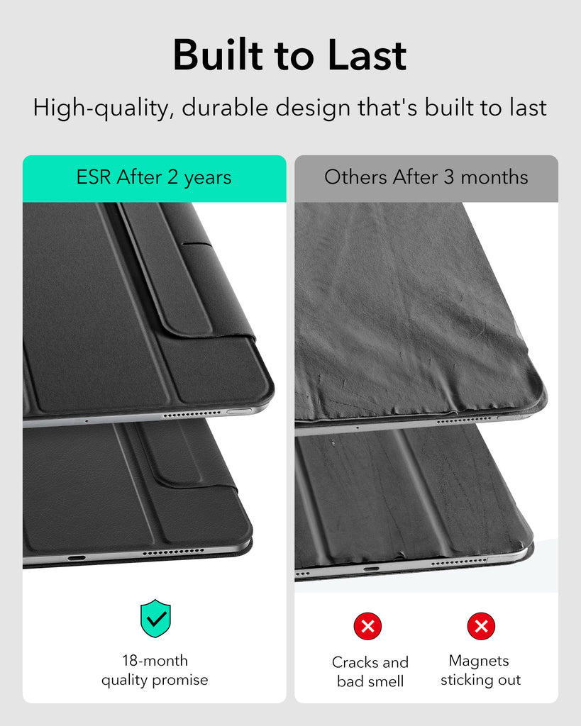 ESR Rebound Magnetic Case, Compatible with iPad Pro 11 & 13 ESR Rebound Magnetic Case, Compatible with iPad Pro 11 & 13