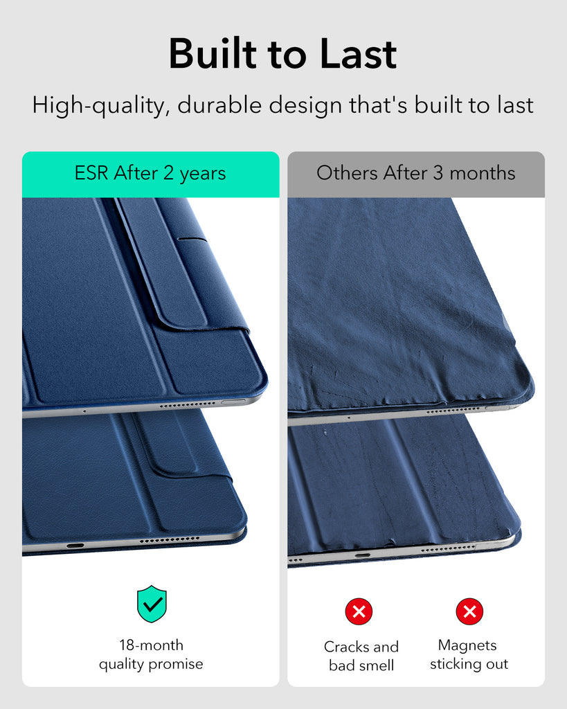 ESR Rebound Magnetic Case, Compatible with iPad Pro 11 & 13 ESR Rebound Magnetic Case, Compatible with iPad Pro 11 & 13