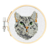 MINI CROSSSTITCH EMBROIDERY KIT CAT