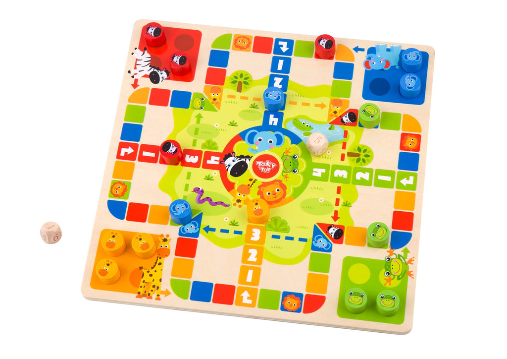 TOOKY TOYS 2 IN 1 Ludo Snakes & Ladders TY848N TOOKY TOYS 2 IN 1 Ludo Snakes & Ladders TY848N