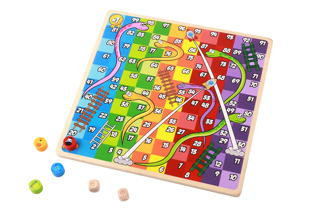 TOOKY TOYS 2 IN 1 Ludo  Snakes & Ladders TY848N