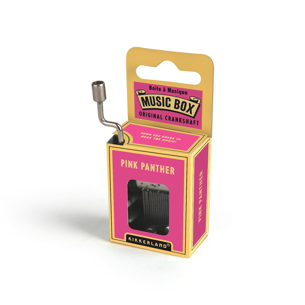 KIKKERLAND Pink Panther Crank Music Box KIKKERLAND Pink Panther Crank Music Box