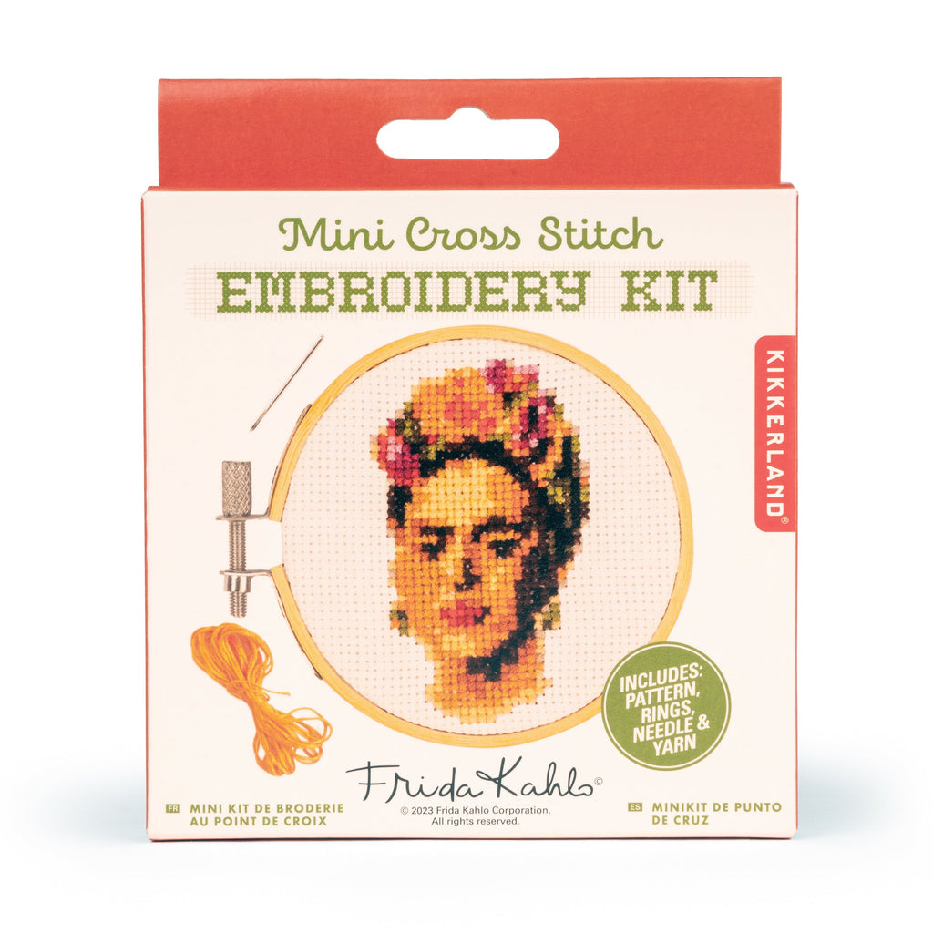 KIKKERLAND FRIDA MINICROSS STITCH EMBROIDERY KIKKERLAND FRIDA MINICROSS STITCH EMBROIDERY