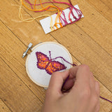 KIKKERLAND Mini Cross Stitch Embroidery Kit Butterfly