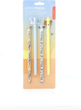 KIKKERLAND - SAFARI ANIMAL PENCIL SET OF 4