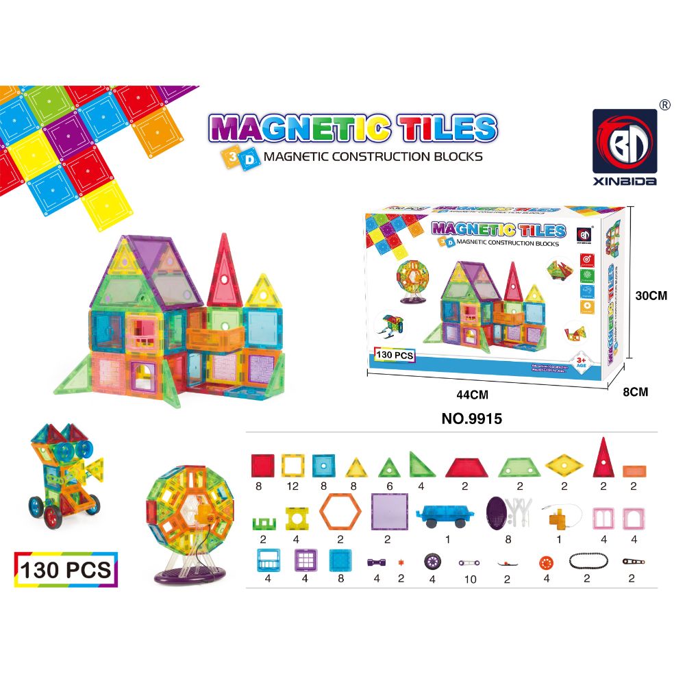 Magnetic blocks - 130 pcs Magnetic blocks - 130 pcs