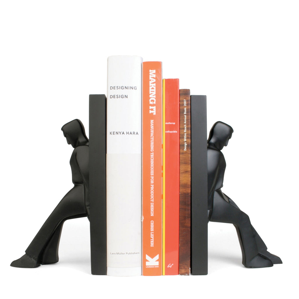 KIKKERLAND BOOKENDS LEANING MEN SET OF 2 KIKKERLAND BOOKENDS LEANING MEN SET OF 2