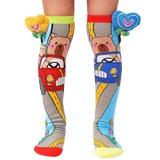 Kikkerland Cartoon Car Bear 3D Socks