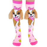 Kikkerland Pink Puppy 3D Socks