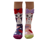 Kikkerland Cat Plush Bow  Socks