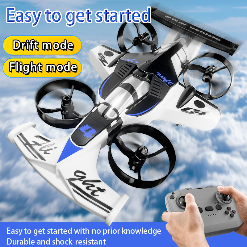 2 IN 1 Remote Control Drone & Stunt Car 2 IN 1 Remote Control Drone & Stunt Car