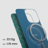 PITAKA TACTILE WOVEN CASE CASE FOR IPHONE SERIES 16 -GREEN/GOLD