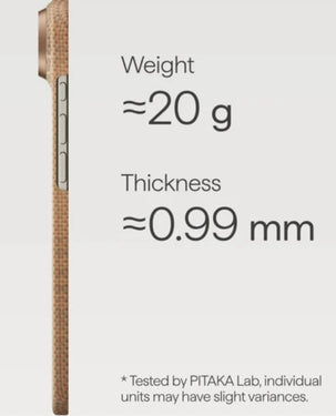 PITAKA Glints Of Gold Ultra-Slim Case For iPhone 17 Air - Golden Glint PITAKA Glints Of Gold Ultra-Slim Case For iPhone 17 Air - Golden Glint