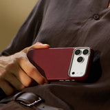 PITAKA Edge Ultra Slim Magsafe Case 18 Pro/Pro Max - Burgundy