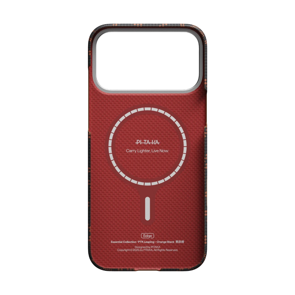 PITAKA Monogram Edge Case For iPhone 17 Pro/Pro Max (Leaping-Orange Black) PITAKA Monogram Edge Case For iPhone 17 Pro/Pro Max (Leaping-Orange Black)