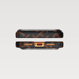 PITAKA Monogram Edge Case For iPhone 17 Pro/Pro Max (Leaping-Orange Black)