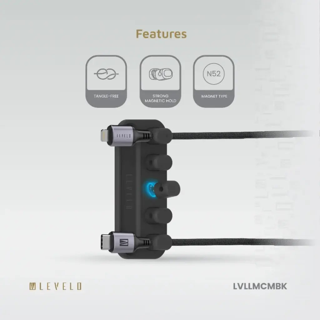 Levelo Livia Detachable Magnetic Cable Management Levelo Livia Detachable Magnetic Cable Management