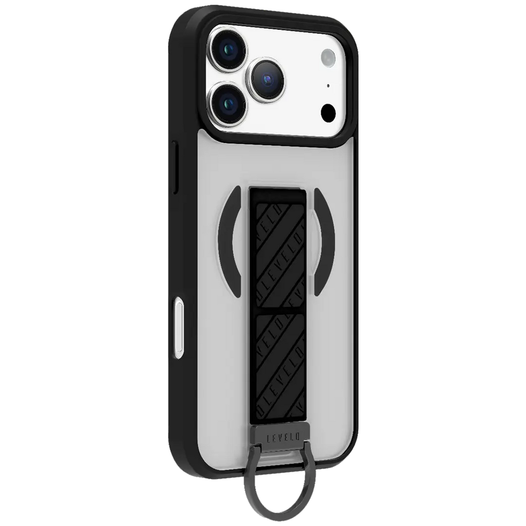 Levelo Morphix Clara Grip Case for iPhone 17 Pro - Black Levelo Morphix Clara Grip Case for iPhone 17 Pro - Black