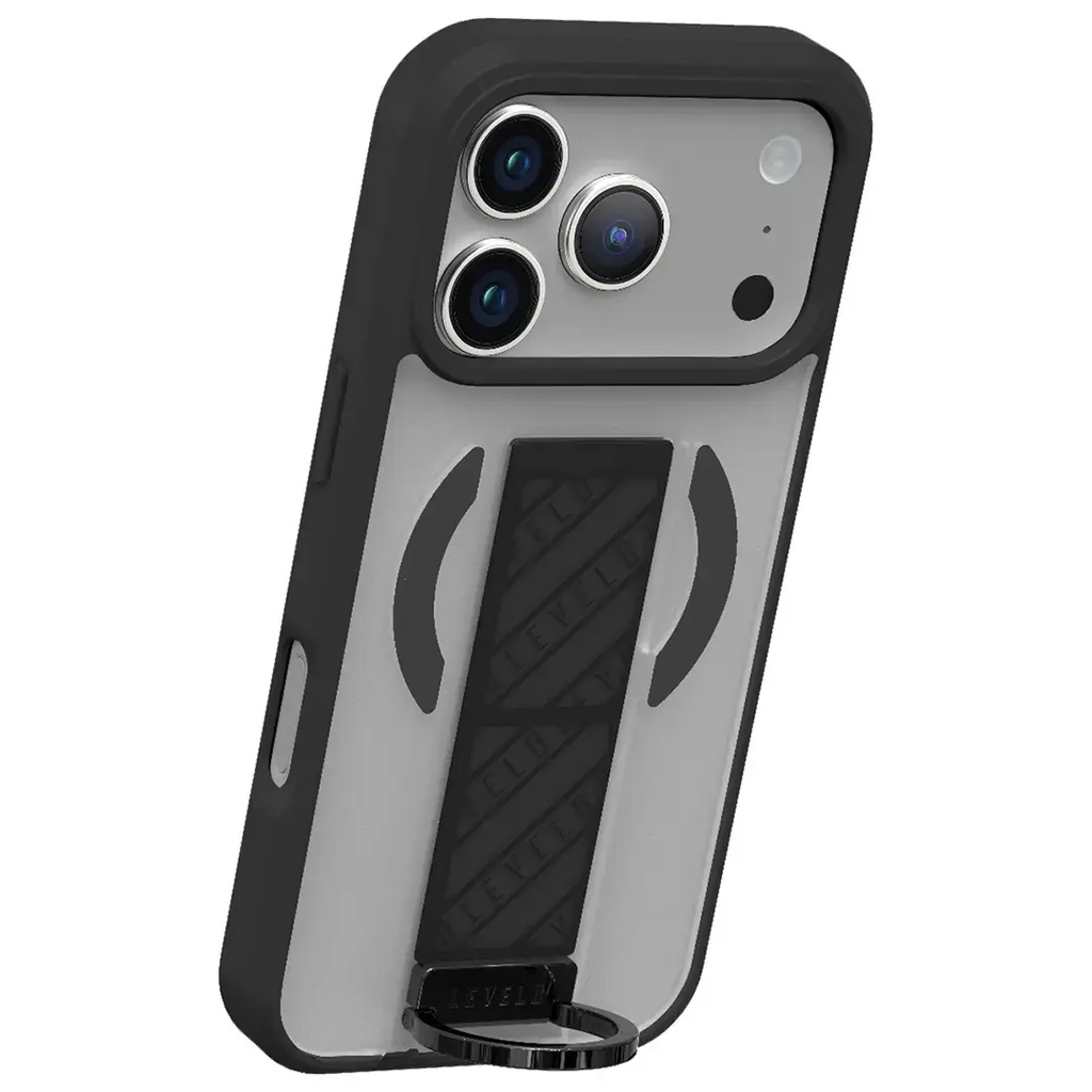 Levelo Morphix Clara Grip Case for iPhone 17 Pro - Black Levelo Morphix Clara Grip Case for iPhone 17 Pro - Black
