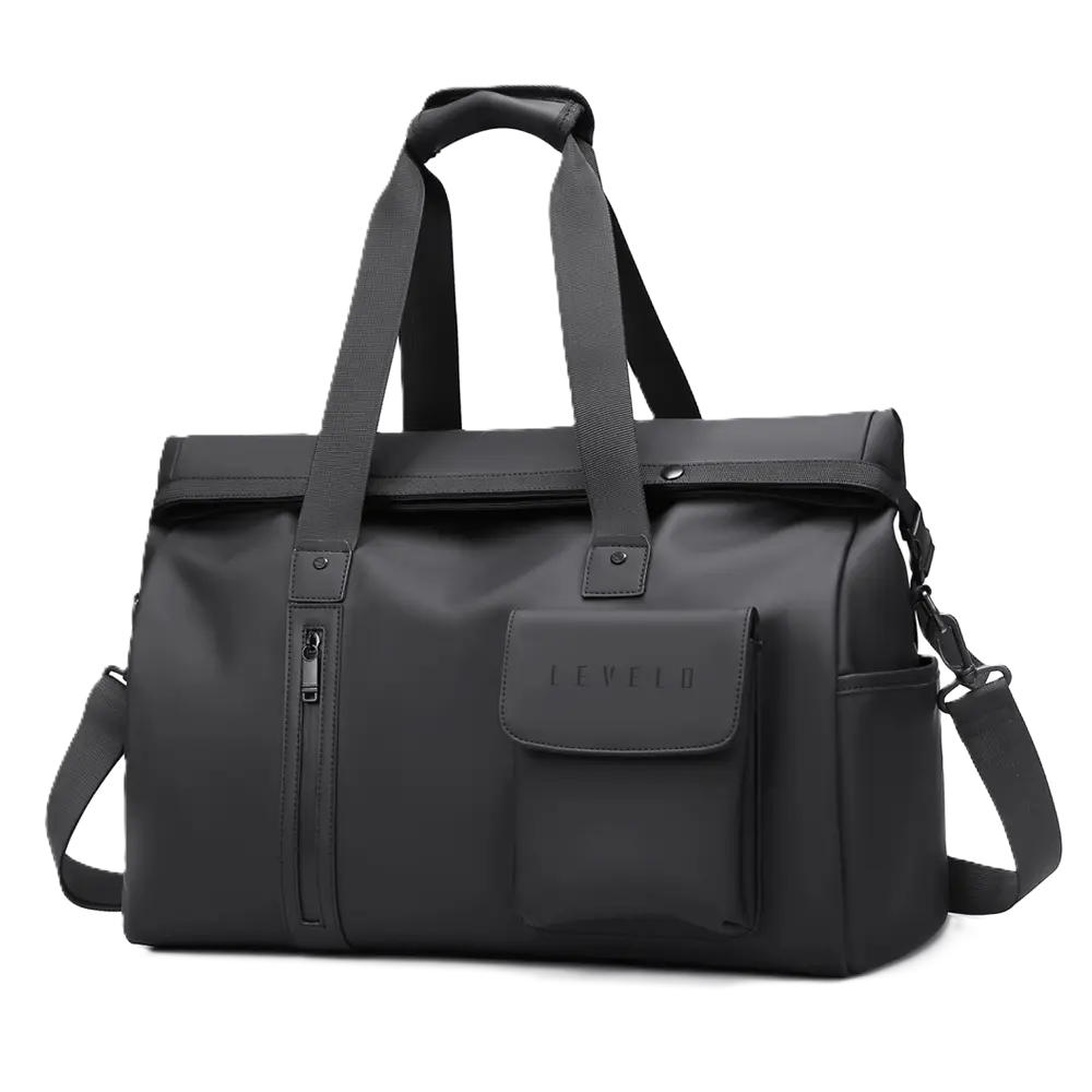 Levelo Monaco Travel Duffle Bag - Black Levelo Monaco Travel Duffle Bag - Black