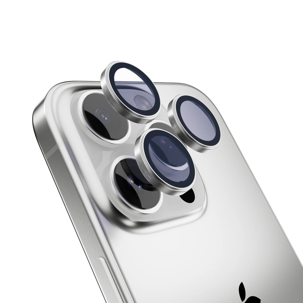 Mageasy Lenz Sapphire Lens Protector For Iphone 16 Pro / Pro Max - Titanium White