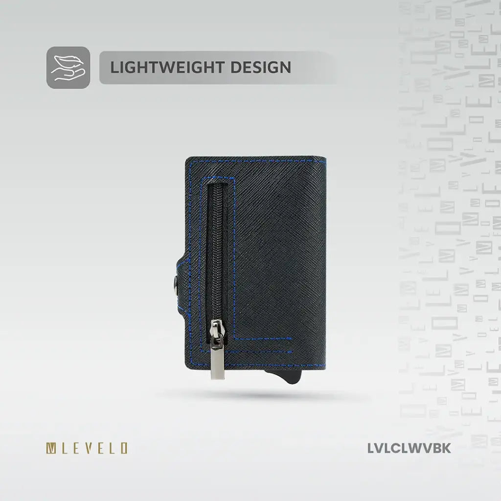 Levelo Cache Genuine Leather Wallet - Black Levelo Cache Genuine Leather Wallet - Black