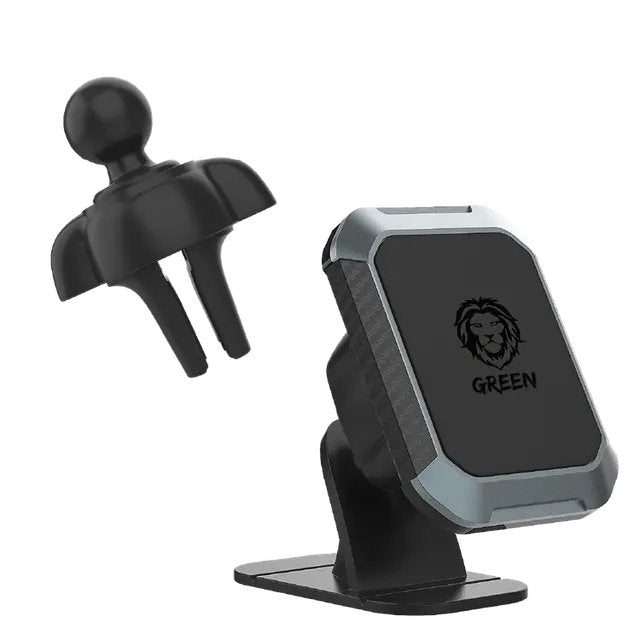 Green Lion 2 in 1 Magnetic Car Phone Holder - Black Green Lion 2 in 1 Magnetic Car Phone Holder - Black