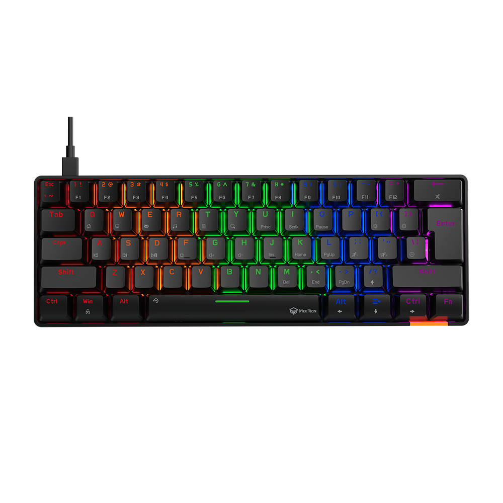 Meetion Mechanical Keyboard Rainbow Dual Mode 60PER (MK005BT)
