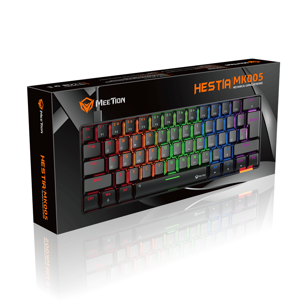 Meetion Mechanical Keyboard Rainbow Dual Mode 60PER (MK005BT) Meetion Mechanical Keyboard Rainbow Dual Mode 60PER (MK005BT)