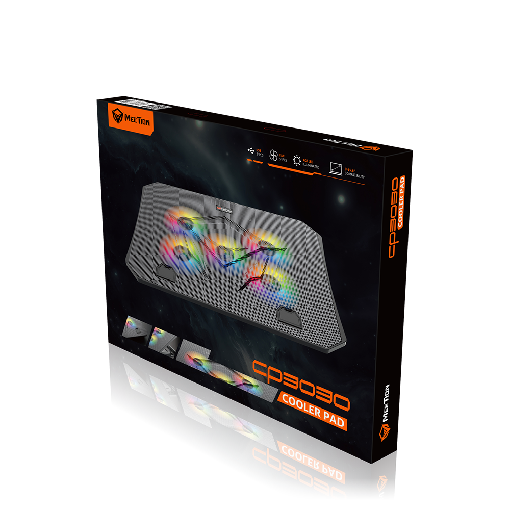 Meetion Gaming Cooling Pad (370x265x32) (MT-CP3030) Meetion Gaming Cooling Pad (370x265x32) (MT-CP3030)