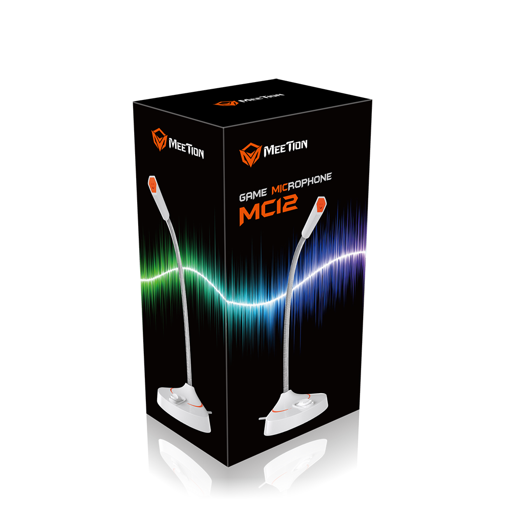 Meetion Gaming Microphone (MT-MC12) - White Meetion Gaming Microphone (MT-MC12) - White