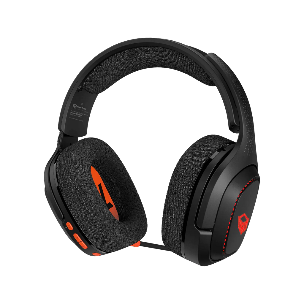 Meetion Wireless Tri-Mode Headset Leather Form (BTH012)-Black Meetion Wireless Tri-Mode Headset Leather Form (BTH012)-Black