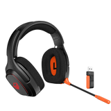 Meetion Wireless Tri-Mode Headset Leather Form (BTH012)-Black