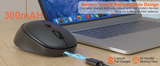 Meetion Whisper Silent Wireless Dual Mode Wireless + Bluetooth and Rechargeable Mouse (BTM571)