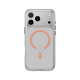 MAGEASY CLEAR CASE FOR IPHONE 17 SERIES - TRANSPARENT/ CORAL RING