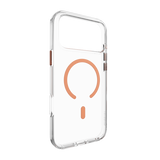 MAGEASY CLEAR CASE FOR IPHONE 17 SERIES - TRANSPARENT/ CORAL RING