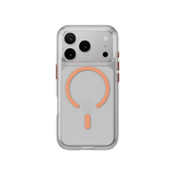 MAGEASY CLEAR CASE FOR IPHONE 17 SERIES - TRANSPARENT/ CORAL RING