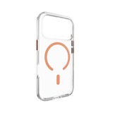 MAGEASY CLEAR CASE FOR IPHONE 17 SERIES - TRANSPARENT/ CORAL RING